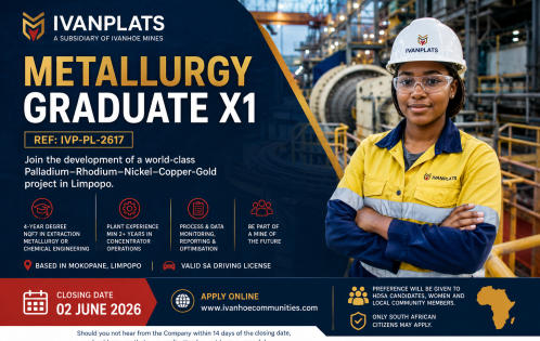 Ivanplats Metallurgy Graduate 2026 - How to Apply