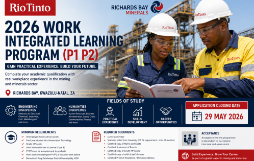 Rio Tinto Work Integrated (P1 P2) 2026 -How to Apply