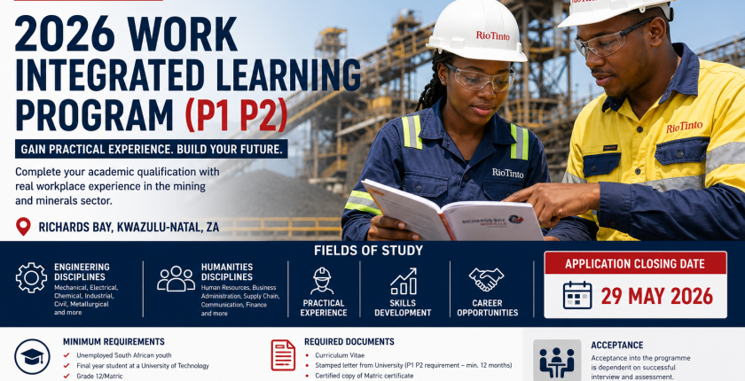 Rio Tinto Work Integrated (P1 P2) 2026 -How to Apply