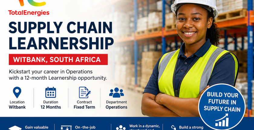 TotalEnergies Supply Chain Learnership 2026 in Witbank: How to Apply