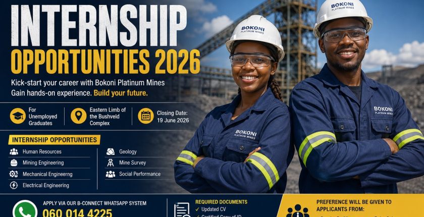 Apply for Bokoni Platinum Mines Internships 2026 Today