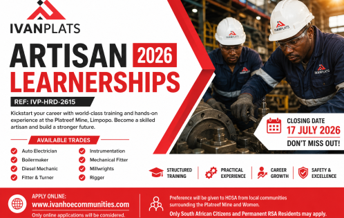 Ivanplats Artisan Learnerships 2026